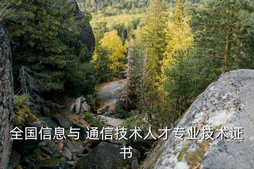全国信息与 通信技术人才专业技术证书