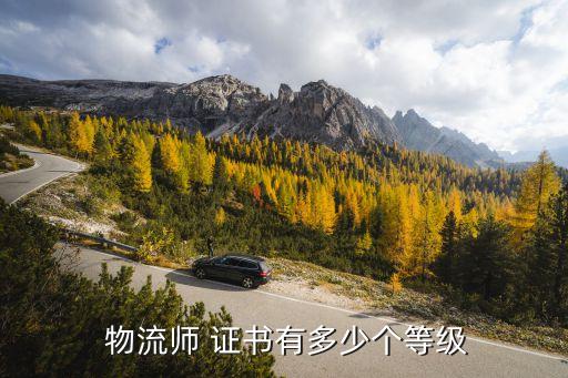  物流师 证书有多少个等级