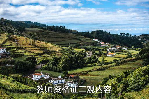 教师资格证三观内容