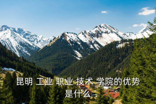 昆明 工业 职业 技术 学院的优势是什么
