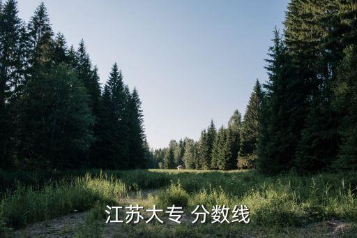 江苏大专 分数线