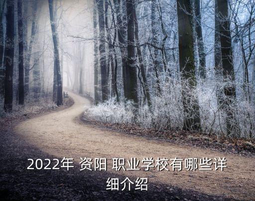 2022年 资阳 职业学校有哪些详细介绍