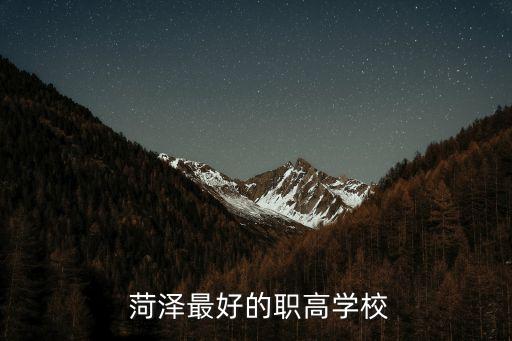  菏泽最好的职高学校