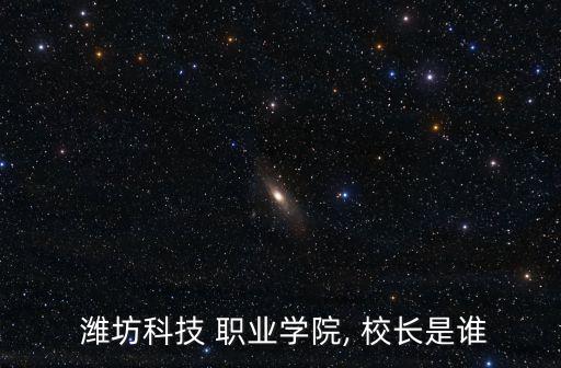  潍坊科技 职业学院, 校长是谁