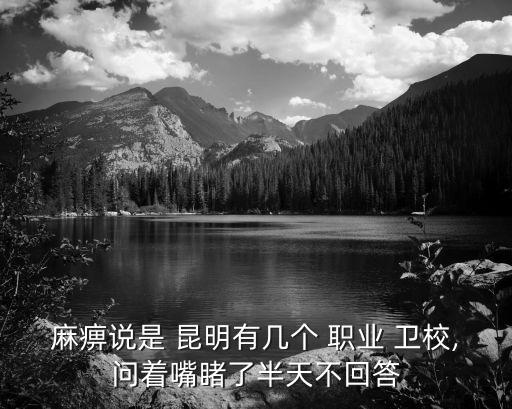麻痹说是 昆明有几个 职业 卫校,问着嘴睹了半天不回答