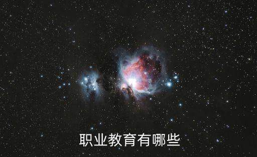  职业教育有哪些