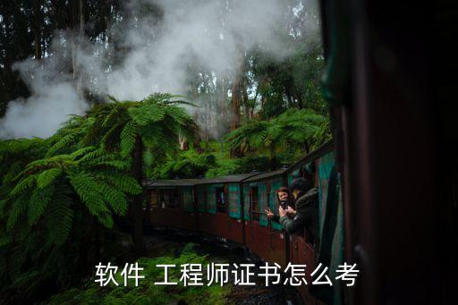 软件 工程师证书怎么考