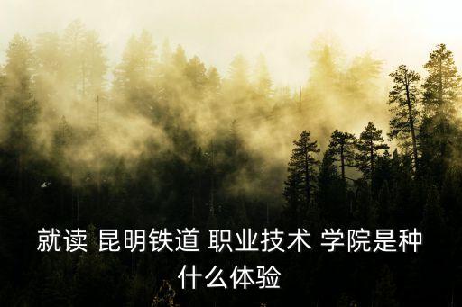 就读 昆明铁道 职业技术 学院是种什么体验