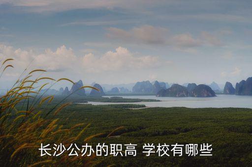长沙公办的职高 学校有哪些