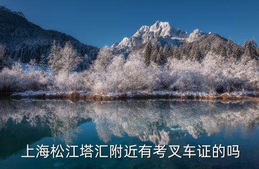  上海松江塔汇附近有考叉车证的吗
