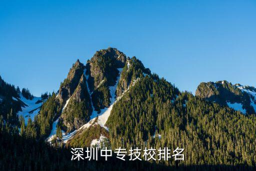 深圳中专技校排名