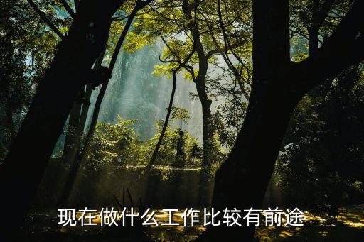 现在做什么工作比较有前途