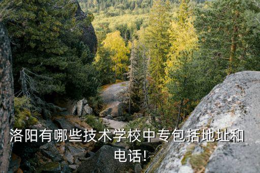 洛阳有哪些技术学校中专包括地址和 电话!