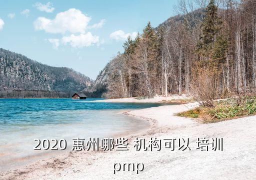 2020 惠州哪些 机构可以 培训pmp