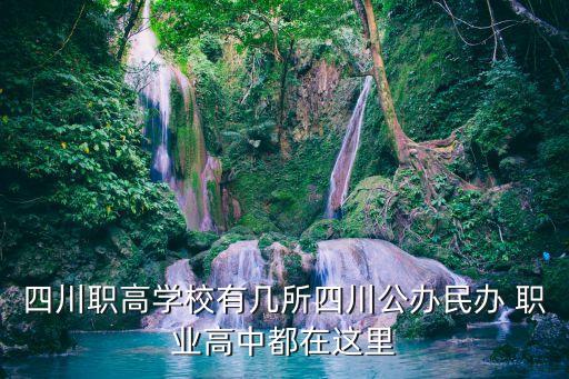 四川职高学校有几所四川公办民办 职业高中都在这里