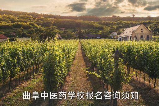  曲阜中医药学校报名咨询须知