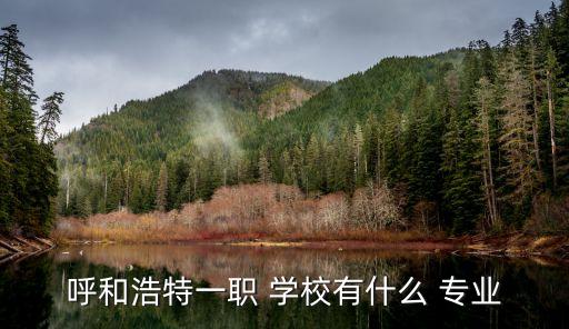 呼和浩特一职 学校有什么 专业