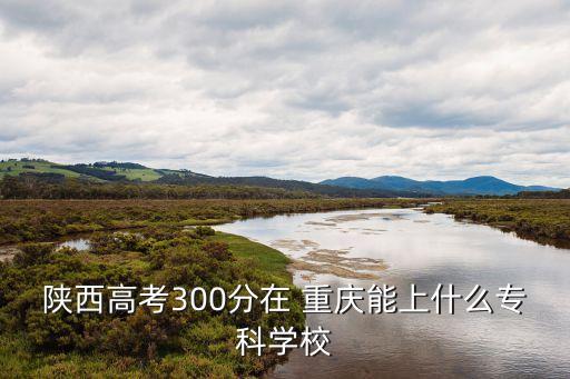 陕西高考300分在 重庆能上什么专科学校