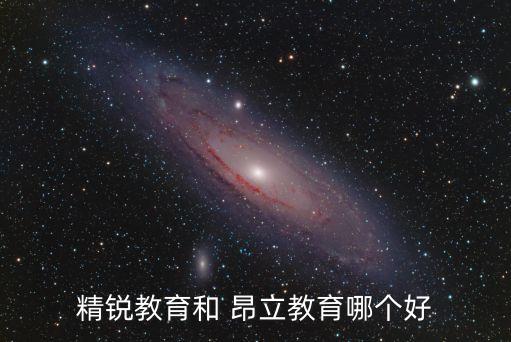 精锐教育和 昂立教育哪个好