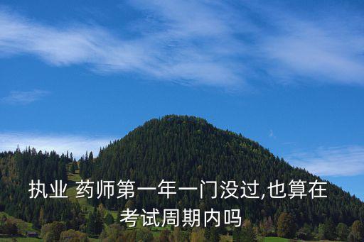 执业 药师第一年一门没过,也算在 考试周期内吗