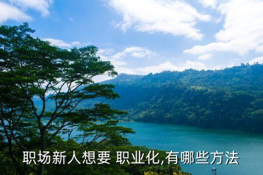 职场新人想要 职业化,有哪些方法